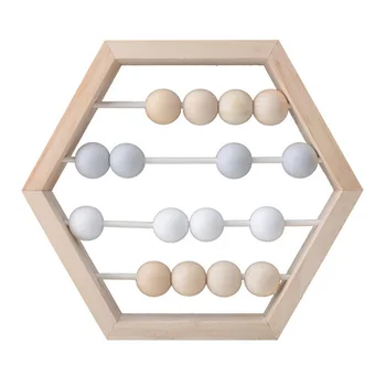 

Nordic Style Study Wooden Abacus Toy Kids Toddlers Math Learning Numbers Counting Early Education Baby Room Calculating Beads