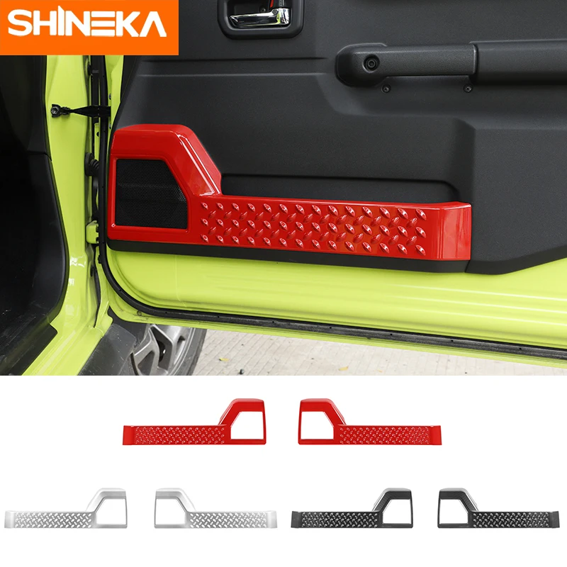 Interior Mouldings For Suzuki Jimny Accessories Red Car Inner Door Decoration Cover Anti-kick Stickers For Suzuki Jimny 2019+