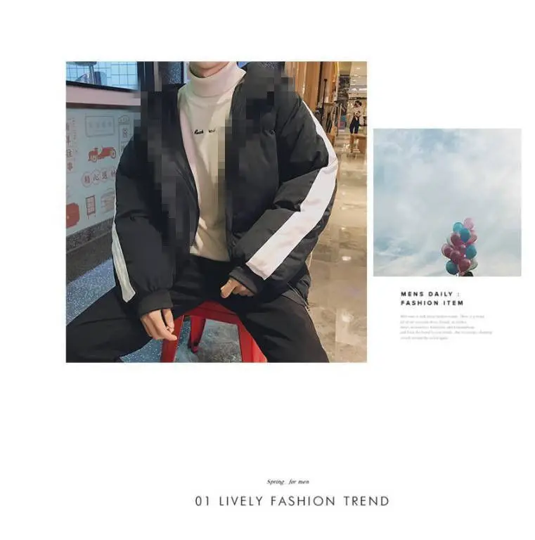 Cheap wholesale new autumn and winter popular men's wear fashion leisure coat handsome trend cotton cotton-padded