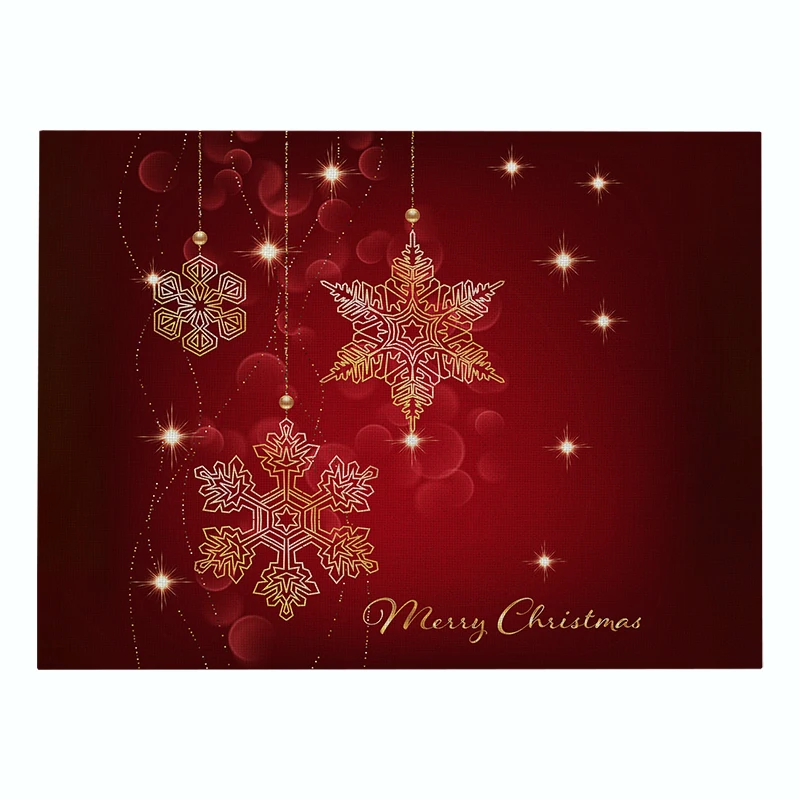 906 VOGVIGO Christmas Placemat for Home Dinner Decor Table Place Mat Coffee Coaster Dish Placemats Table Napkins Kitchen Accessories - Цвет: 906