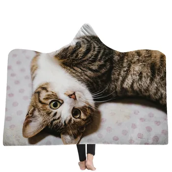 

Blanket Hooded Blanket Cape Magic Hat Blanket Creative Siesta Comfort Wearing Hat Air Conditioner Cover Blanket #YL5