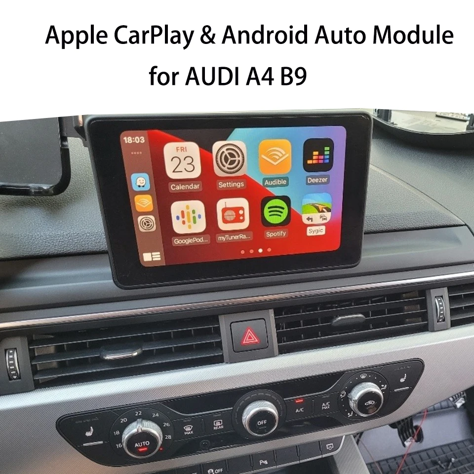 ڵ  Apple CarPlay ȵ̵ Auto Activator for AUDI A4 B9 2016 Q7 2017 Ʈ ũ App  Youtube Mirror Phone Screen