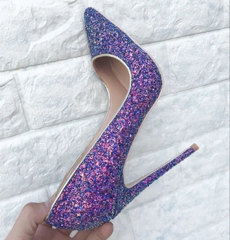 

Party Shoes Women Bling Super High Heels Luxury Sapato Feminino Wedding Zapatos De Mujer Fashion Ladies Shoes Tide Wedding Shoes