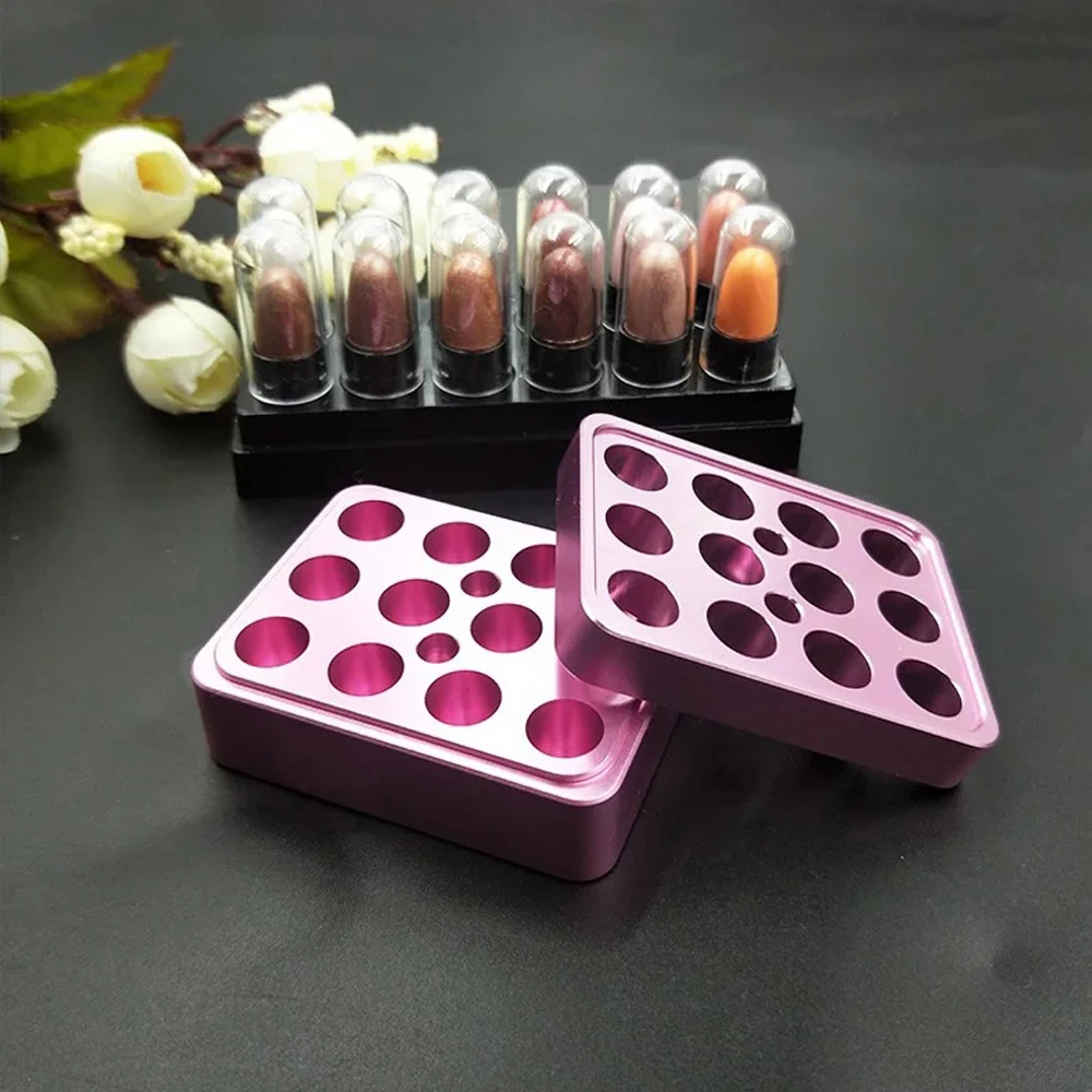 Lamoutor Diy Lipstick Mold with Lipstick Stripper 4 Holes Silicone