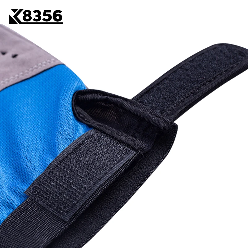K8356 нейлоновые дышащие Нескользящие перчатки с половинными пальцами спортивные фитнес-перчатки для тяжелой атлетики перчатки для уличной езды тренировочные спортивные перчатки для спортзала