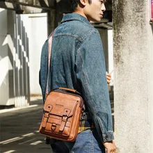 Сумки мужские винтажные Ретро сумки на плечо сумки через плечо ретро сумки на молнии из искусственной кожи дизайнерские сумки на плечо