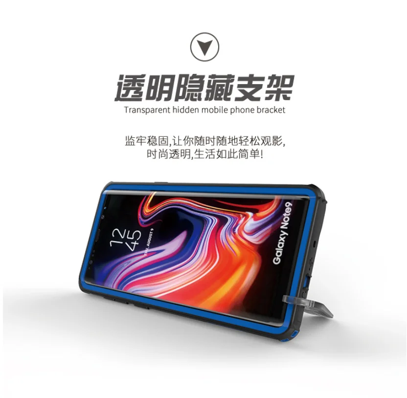 Водонепроницаемый защитный чехол для телефона samsung galaxy A50 A70 A40 A20 Note 8 9 10 S8 S9 S10 plus чехол для телефона r