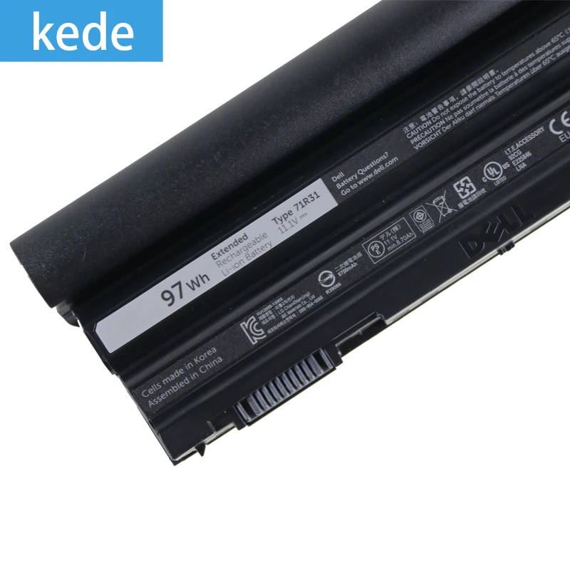 Kede ноутбук батарея 71R31 для Latitude E6440, N3X1D E6540 HTX4D 5DN1K GCJ48 312-1443 CRT6P WT5WP 11,1 V 97Wh 9 ячеек