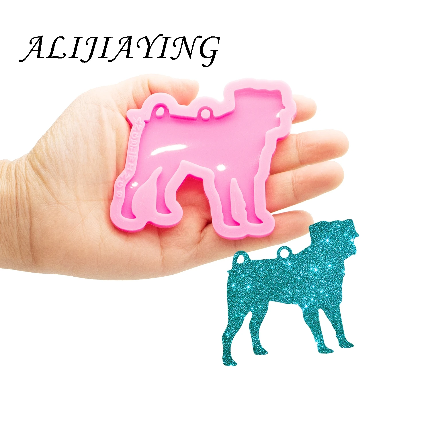Shiny Silikon Corgi Form für keychain anhänger-Hund Mops Harz Crafting Form-Diy Epoxy Harz Formen Schmuck Machen DY0813 – Detail 10