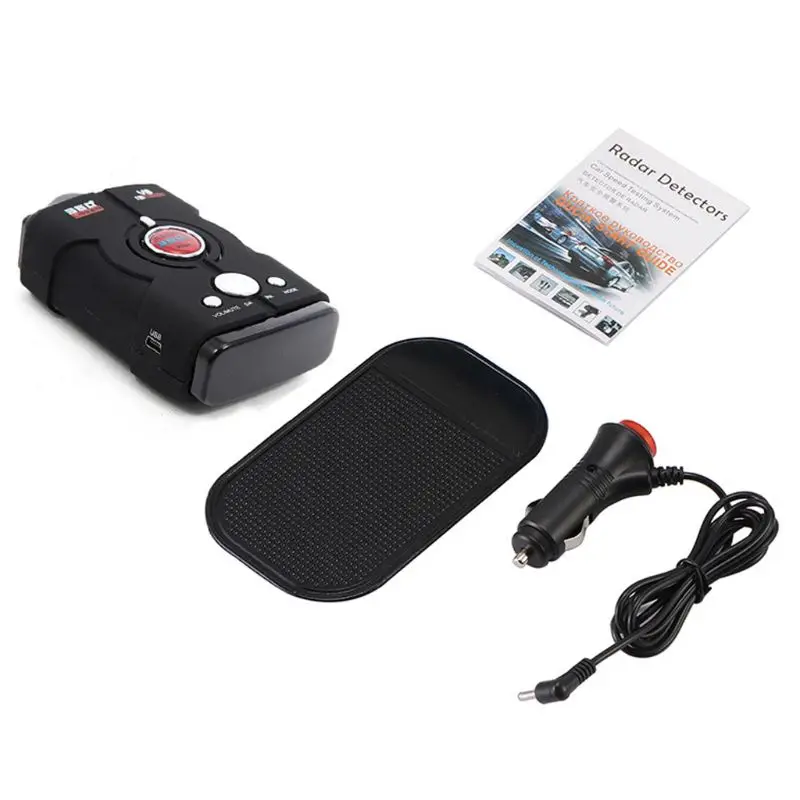 Автомобильный радар-детектор английский русский Авто 360 градусов для транспорта V8 скорость голосового оповещения