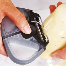 

3 In 1 Fruit Vegetable Peeler Rotary Peeler Multi-function Peeler Fruit Peeler Peeling Potato Artifact Cut Cucumber Weapon