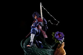 

Naruto Uchiha Madara Obito Statue Action Figure 380mm Naruto Anime Figure Madara Obito PVC Model Toys Diorama Christmas gift