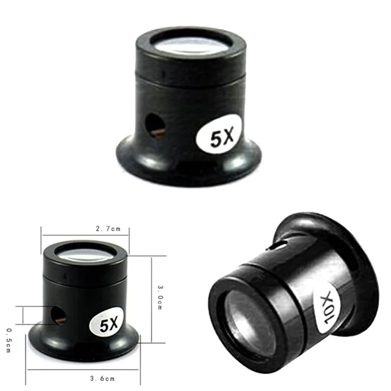 Watch Magnifier Tool 10X/5X Monocular Magnifying Glass Loupe Lens Eye Magnifier Len Repair Kit Tool watch magnifier