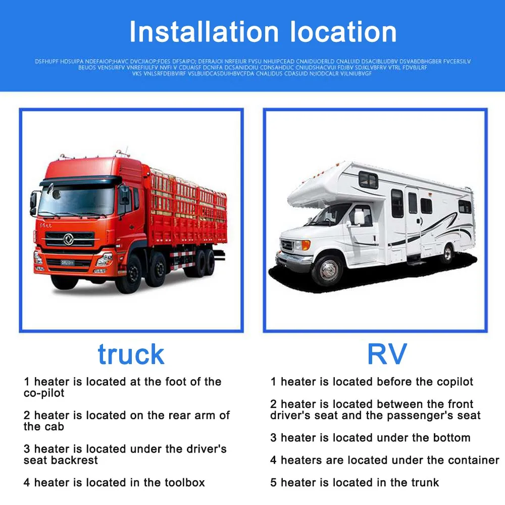 12V 5KW обогревателя автомобиля Парковка топлива нагреватель воздуха на дизельном топливе с Дистанционный пульт с lcd монитор для автомобиля