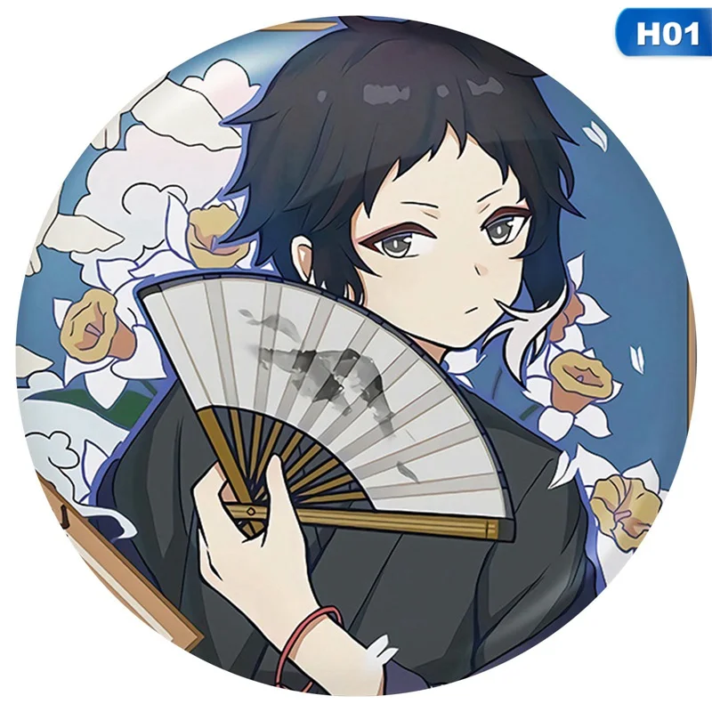 1pcs Anime Bungo Stray Dogs Cosplay Badge Atsushi Brooch Pin Dazai Osamu Collection Badge For Backpack Clothes Jewelry Gifts sexy nun costume