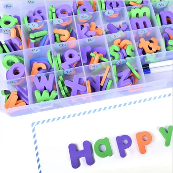 

Classroom Magnetic Letters Kit Double-Side Magnet Board 6 Eva Alphabet Letters For Kids Spelling Learning Preschool Education