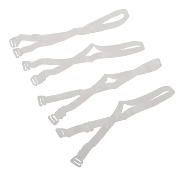

SODIAL(R) 2 Pairs Adjustable Clear Invisible Bra Shoulder Straps for Lady