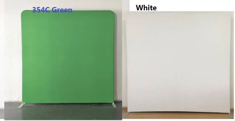 7.5ft/8ft/10ft прямой чехол для подушки фон с рамкой стенд для фотографии фон - Цвет: Green with white