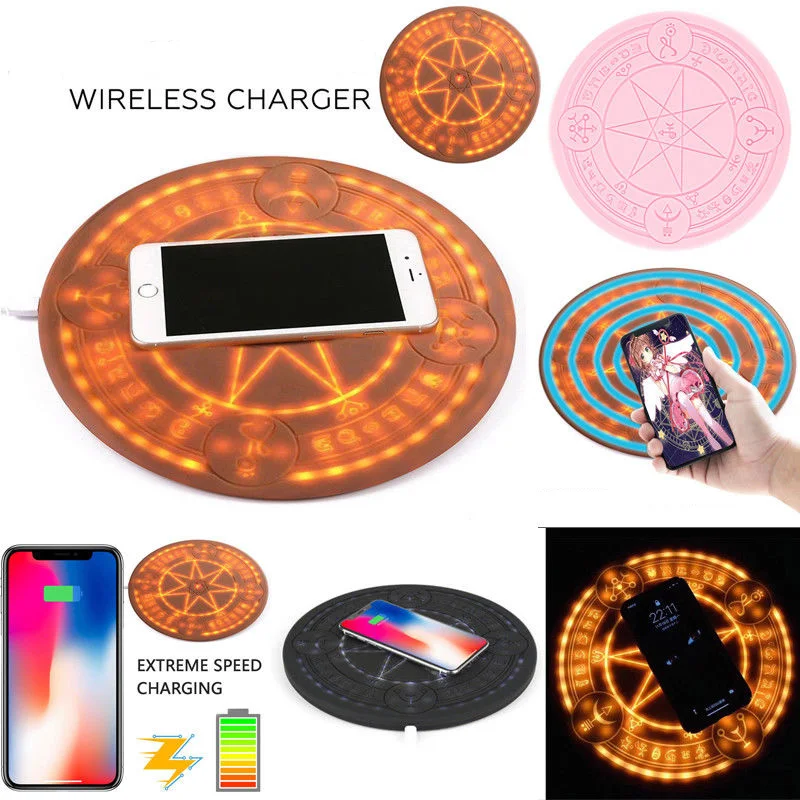 

Glowing Magic Array Wireless Fast Charger 10W For iPhone Smartphone