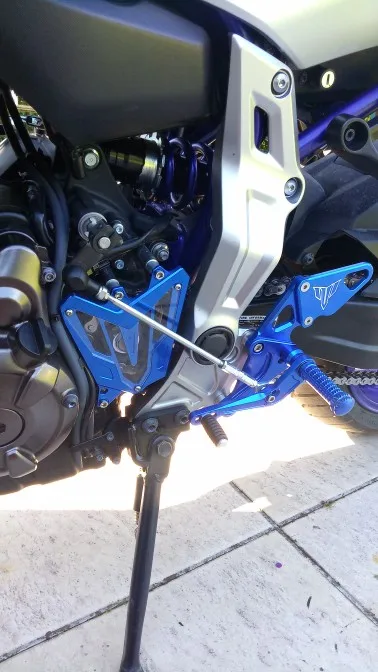 Для Yamaha MT07 FZ07 MT-07 FZ-07 MT FZ 07 2013 мотоцикла с ЧПУ Rearset задний комплект подножки педали подставка для ног