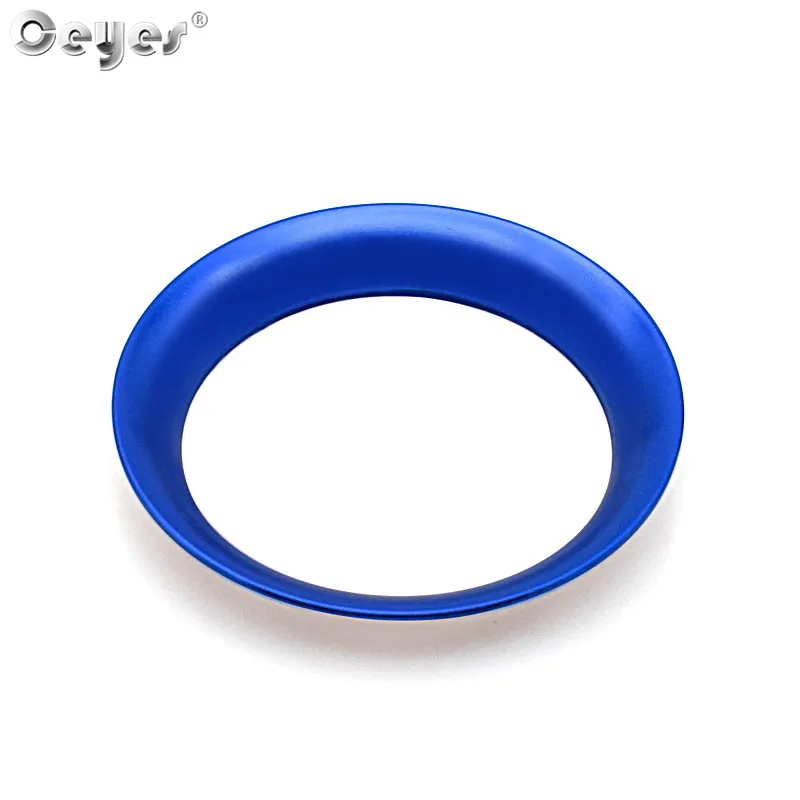 Blue Ring Cover Ceyes наклейки для автомобиля для Mazda BM CX5 CX3 CX 5 CX-5 авто двигатель кнопка запуска стоп кольцо чехлы чехол Аксессуары - Название цвета: Blue Ring Cover