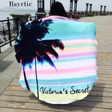 Натуральный хлопок круглое пляжное Полотенца Гавайи Стиль дикий салфетка большой эластичной полосы натуральный хлопок пляжное Полотенца