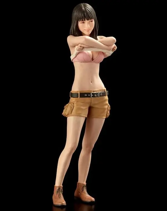 

New Unassembled 1/20 82mm modern girl stand summer Resin Figure Unpainted Model Kit