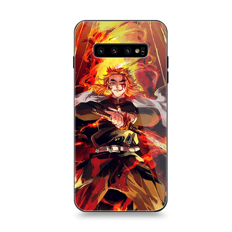Чехол для телефона Стекло для samsung A10 A20 A30 A40 A50 A60 A70 S7 край S8 Plus Note 8 9 S10 крышка Rengoku Kyoujurou демон убийца - Цвет: G12