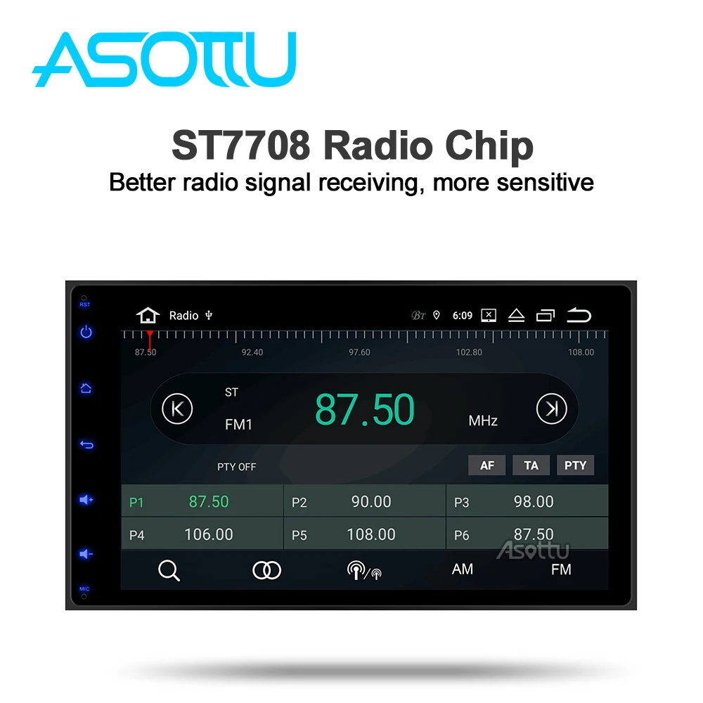 Автомобильный DVD Asottu TO605 android 9,0 PX6 для Toyota Corolla Auris Fortuner Estima vios Innova gps навигация