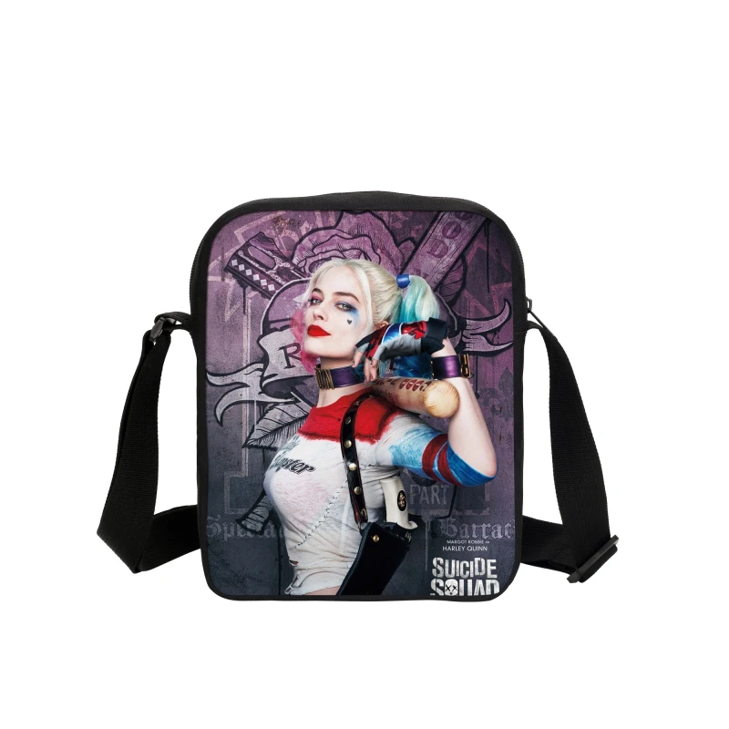Модная женская сумка Harley Quinn детская школьная с принтом отряда самоубийц Сумка
