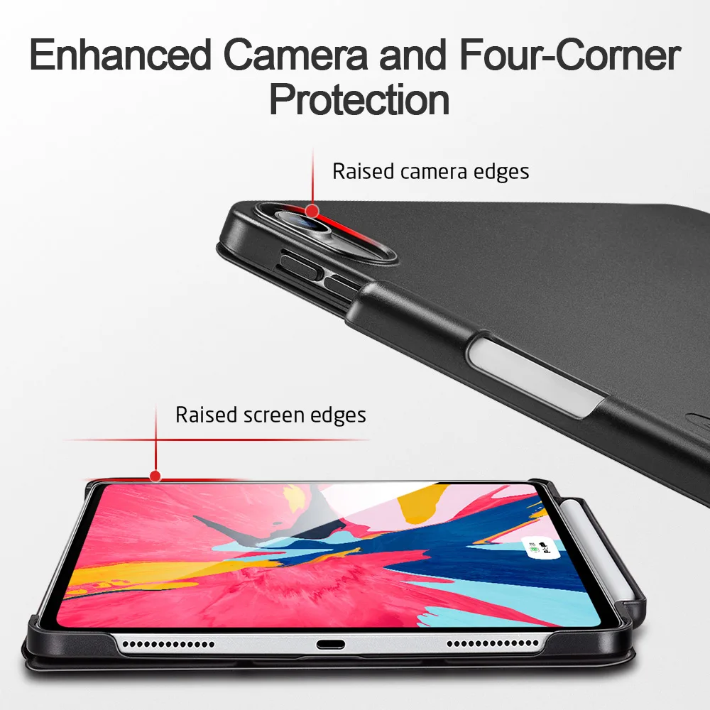 Чехол ESR для iPad Pro 11 2018 ультра тонкий чехол из искусственной кожи умный задняя