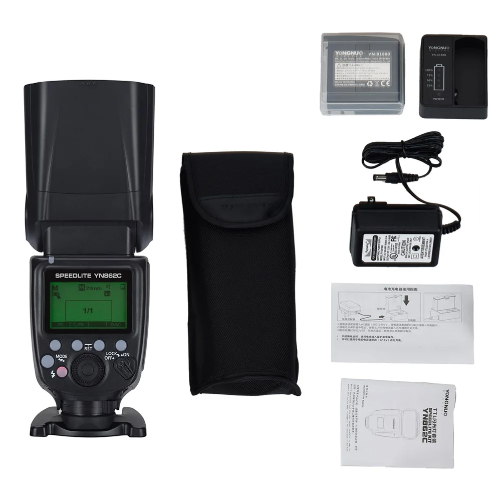 YONGNUO YN862C вспышка светильник Master Slave Speedlite Беспроводная ttl камера для Canon 5D IV/6D/7D/40D/650D/1200D/EOS R