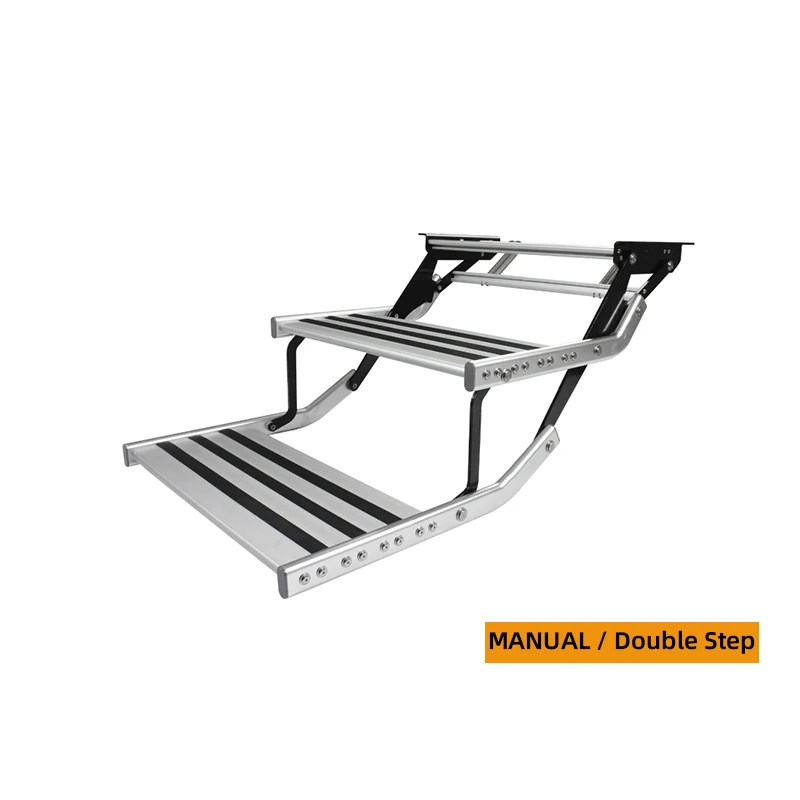 DREAMRV Manual Double Step for RV and Travel Trailer Entry Doorway|RV