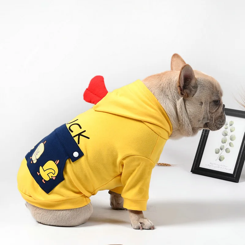 Frenchie Одежда Для Собак Мопс одежда Зимний Французский костюм для бульдога одежда кошка щенок йоркширского терьера померанского пальто толстовка для маленькой собаки