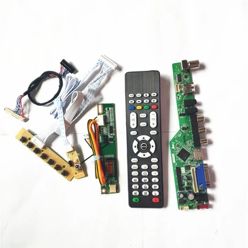

For N150P3-L01/L02/L04 LVDS 1CCFL 30Pin LCD panel monitor T.V56 drive card board HDMI VGA USB AV RF keyboard+Remote+Inverter Kit