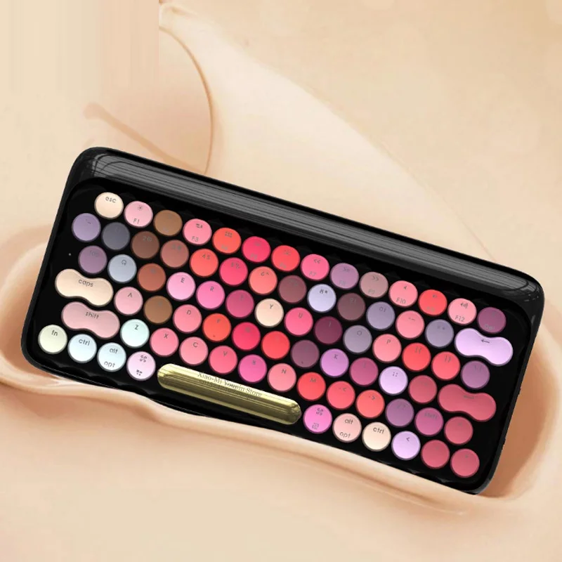 Xiaomi Mijia Lofree Беспроводной Bluetooth механическая клавиатура цветение версия Очаровательная игровая клавиатура с светодиодный Подсветка хороший подарок - Цвет: COLORFUL