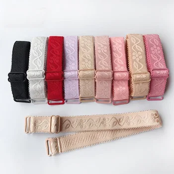 

1Pair 1.5cm Width Women Slip Resistant Bra Straps Women Double Shoulder Elastic Brassiere Lady Bra Strap Accessories Lingerie
