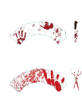 

Halloween Paper Cup Spider Bat Pumpkin Horror Cake Wrap Hallowmas Parties Event Decoration