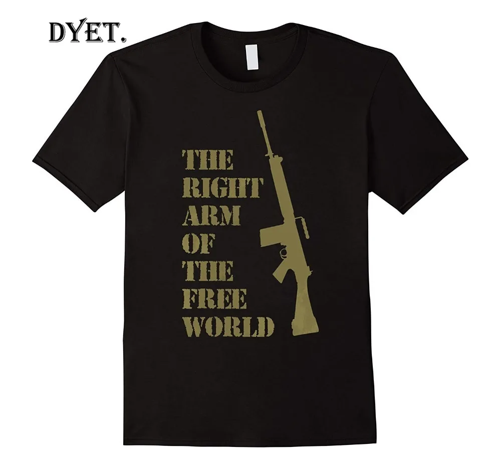 Discount 2019 new fashion summer FN FAL fan t shirt 7.62 mm The right arm of the free world T Shirt