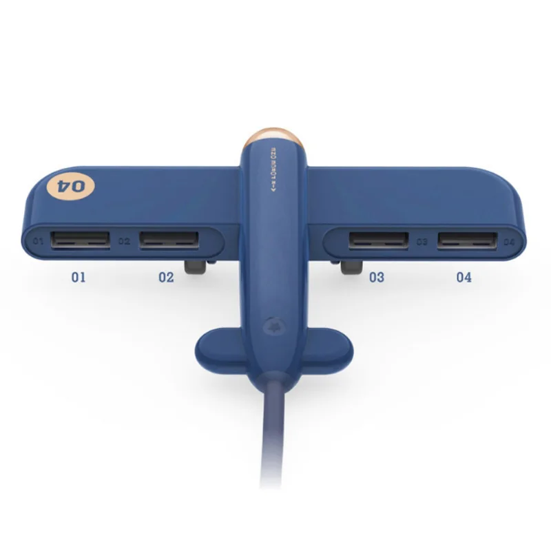 Креативный самолет 4 порта многофункциональный USB разветвитель высокоскоростной