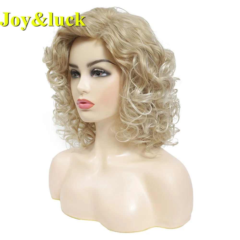 Женский короткий кудрявый парик Joy & luck парики из синтетических волос золотого
