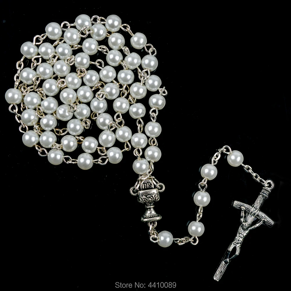 Женское Ожерелье с имитацией бусин для первого причастия|Цепочки| |