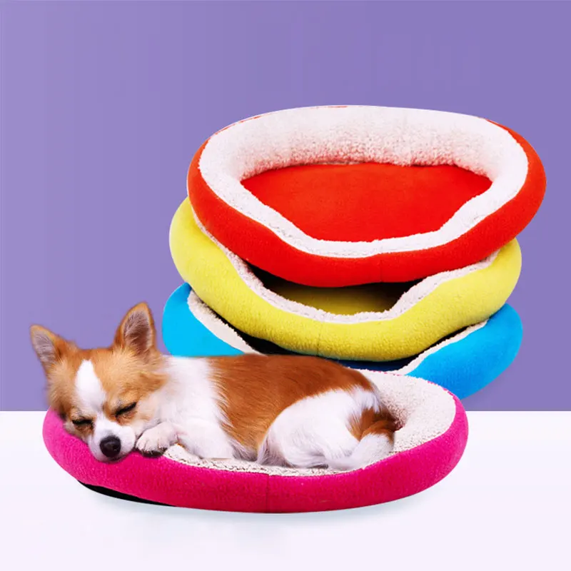 5 Colors Cotton Dog Bed Washable Pet Bed Waterproof Handwash Soft Bed Medium Dogs Cushion Dog Beds& Mats