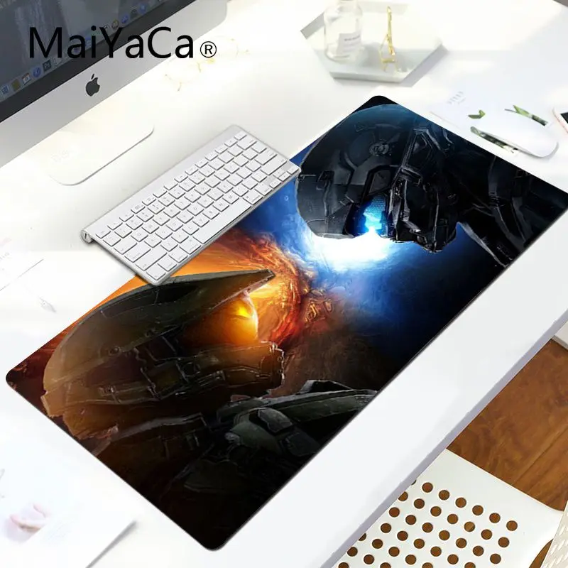 LockEdge 30x80cm MaiYaCa Забавный игровой Halo 5 стражи для ноутбука Игровые мыши коврик для мыши Большой Коврик Для Мыши Компьютерный коврик для ПК - Цвет: LockEdge 30x80cm