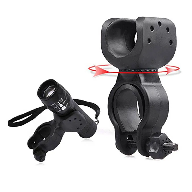 360 ° Rotation FRONT LIGHTS torche Pince Vélo Support vélo support vélo W5H2