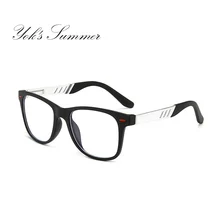 YOK'S White Military Aluminum Black TR90 Gaming Glasses Women Leopard Office Computer Blaulicht Glasses For PC Men Plain UN1392