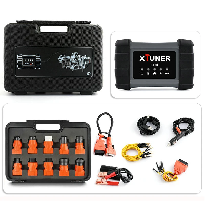 Xtuner T1 Тяжелый грузовик диагностический сканер ABS подушка безопасности DPF OBD2 сканер для грузовиков дизельный OBD диагностический инструмент сканирования+ планшет - Цвет: T1
