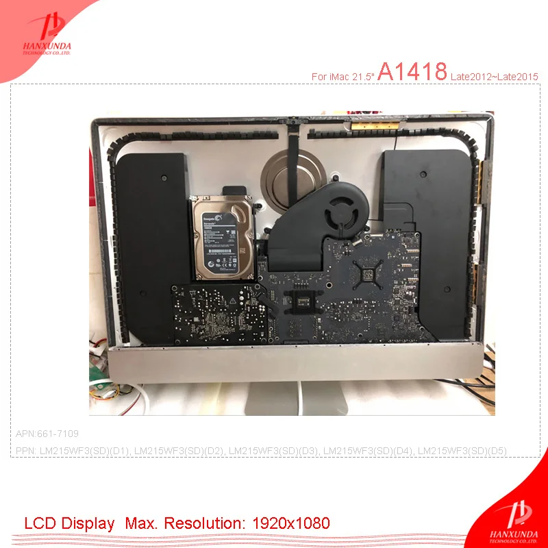 Подлинный для Apple iMac 21," A1418 ЖК-дисплей в сборе LM215WF1 2012 661-7109 ЖК-дисплей панель со стеклом