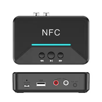 

NFC Bluetooth 5.0 EDR Recevier Wireless Audio Adapter With RCA 3.5MM AUX Jack Stereo Music Receiver For Headphone PC Car