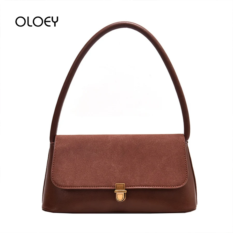 Женская сумка на плечо из ПУ кожи элегантная брендовая в форме багета 2019|Сумки с